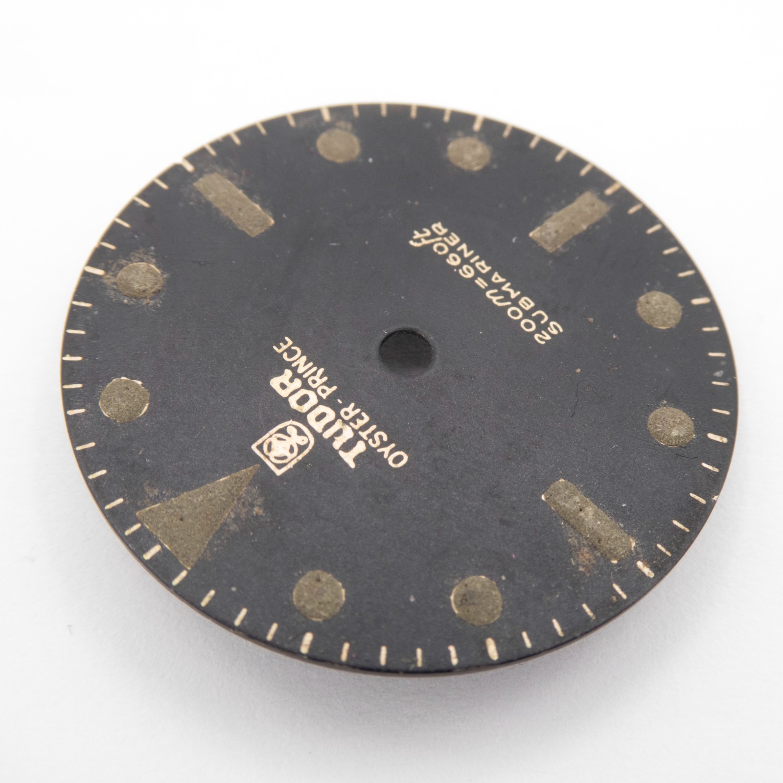 Rare Vintage 26 mm Tudor Oyster Prince Submariner Wristwatch Dial