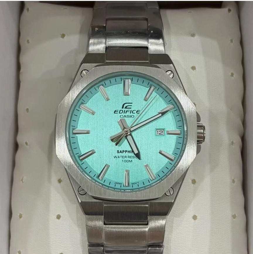 CASIO Edifce Sapphire crystal steel band Men’s watch EFR-S108D-2BV