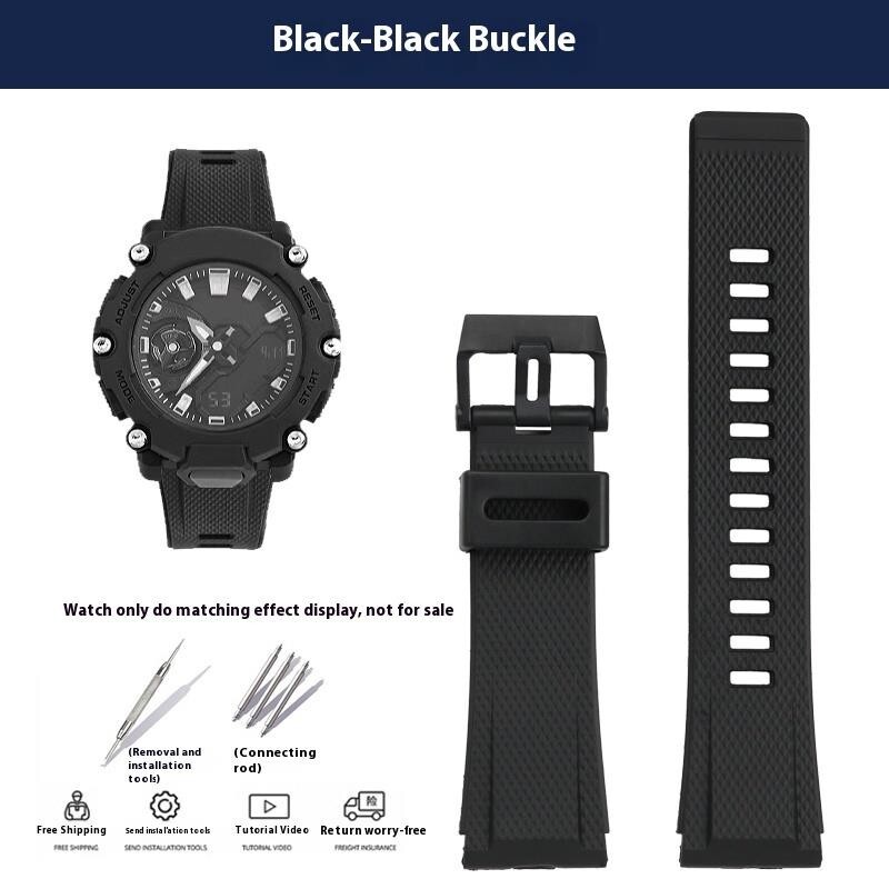 For Casio GA-2000 GA-2200 GA-2300 Sports Waterproof Watchband 24mm Watch Strap