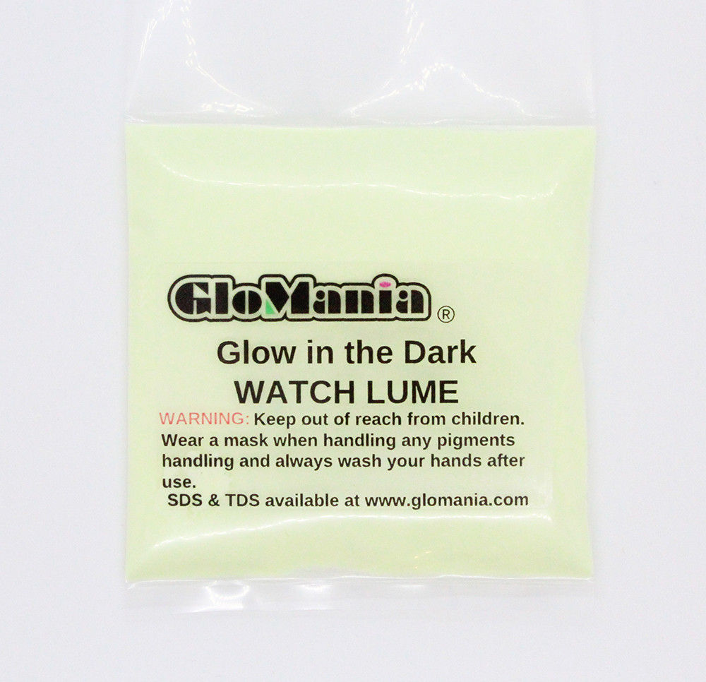 GLOW IN THE DARK Pigment Powder WATCH LUME Powder Coating Green or Blue
