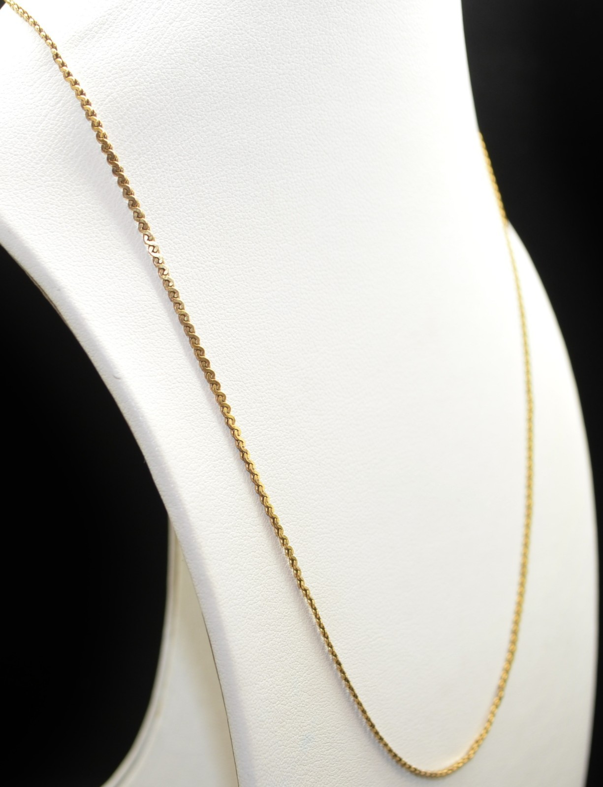 Sterling Silver Gold Toned Rope Chain Necklace 17.0″ #FMH191