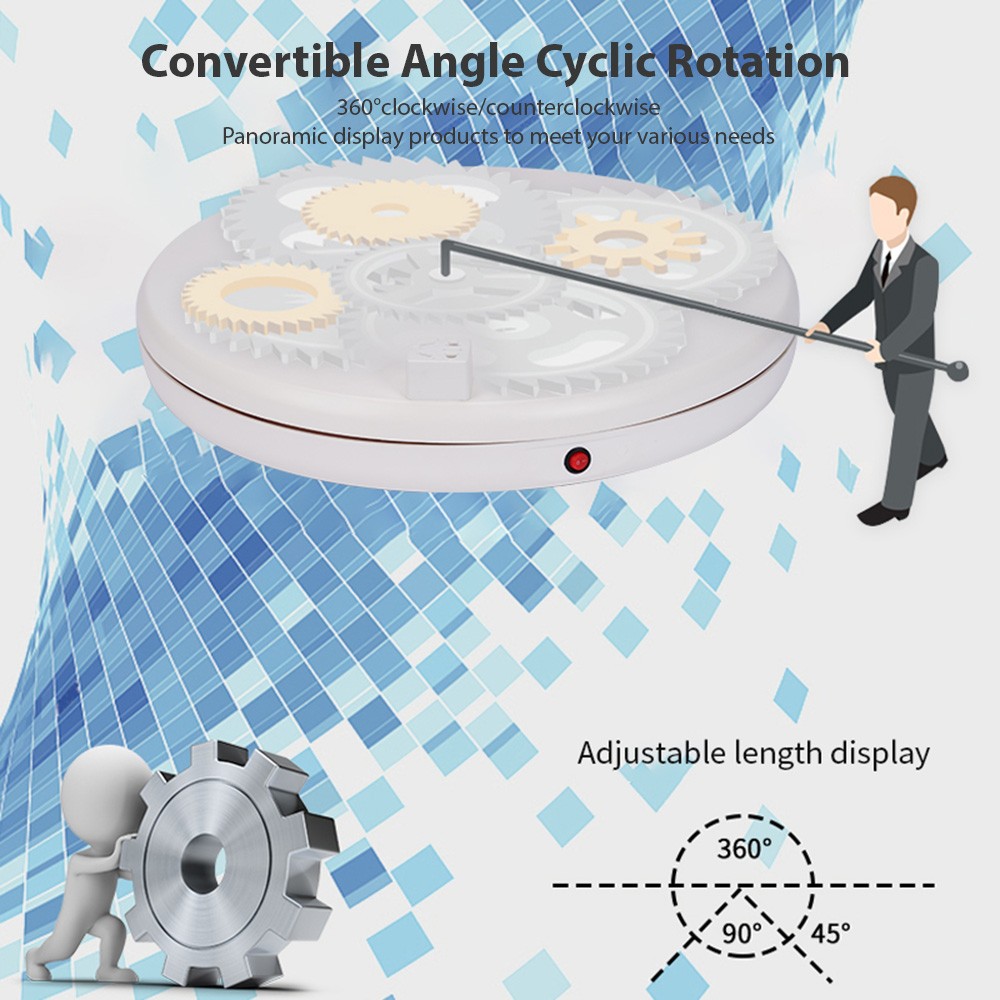 45CM/17.7in Motorized Rotating Display Stand Display Base 360°Rotatable Ele YNHJ