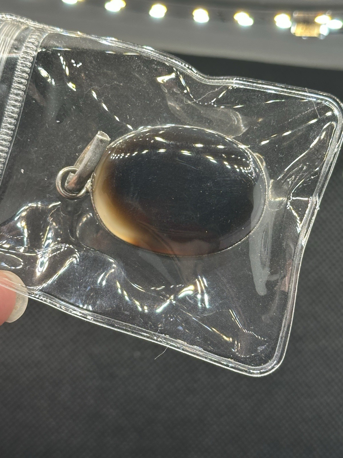 Beautiful Vintage Agate Protective, Grounding & Strength Gemstone Pendant