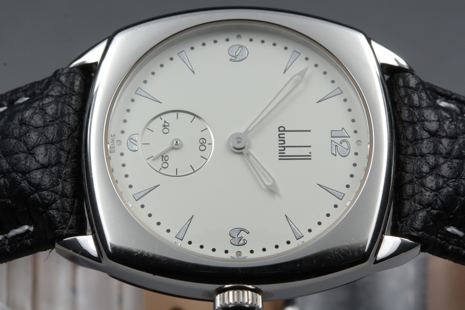 Vintage [Near MINT] Dunhill Centenary 113 Small Seconds White Quartz Men’s Watch