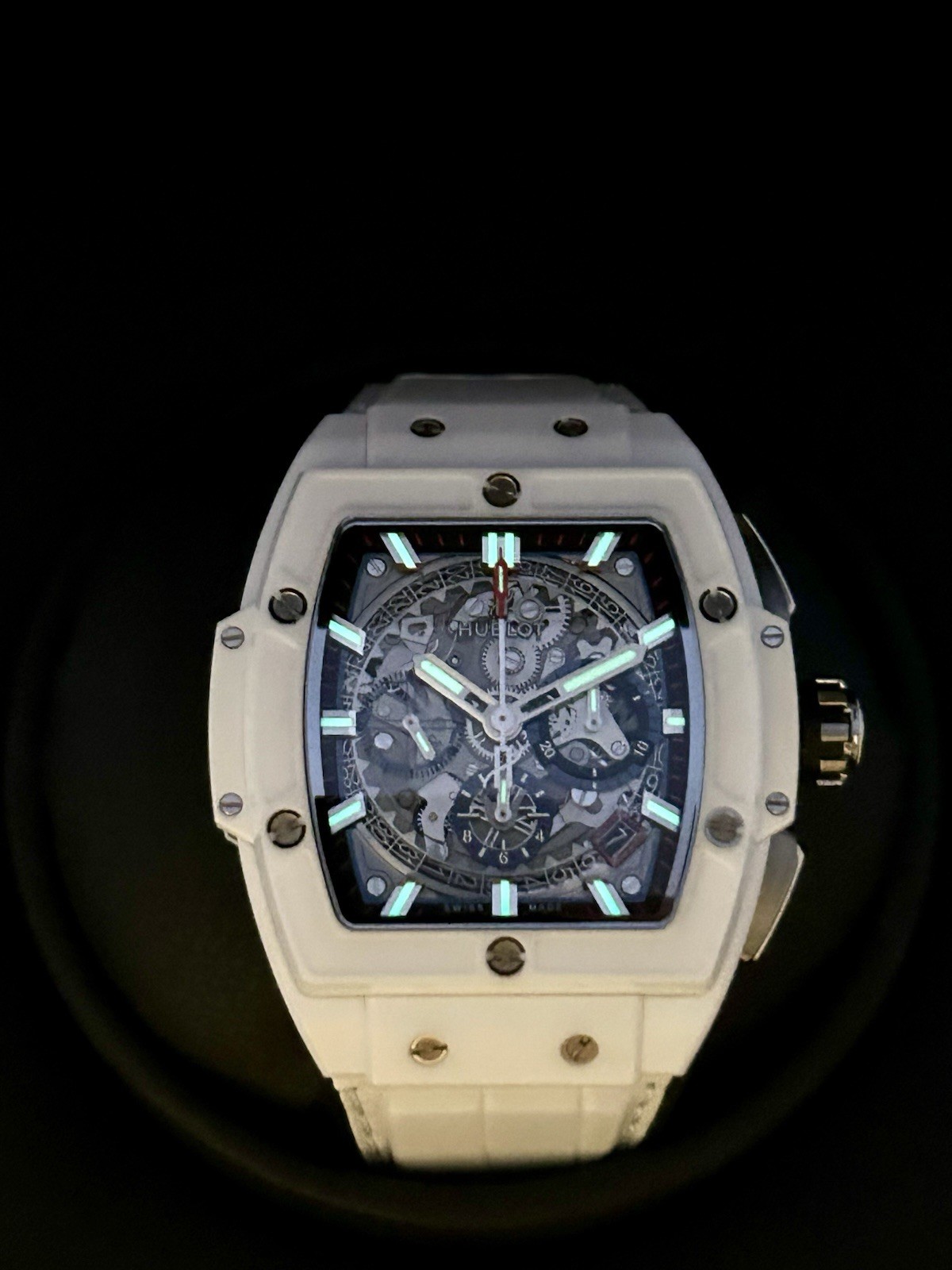 Hublot Spirit of Big Bang White Ceramic Case 42mm Skeleton 641.HX.0173.LR B&P