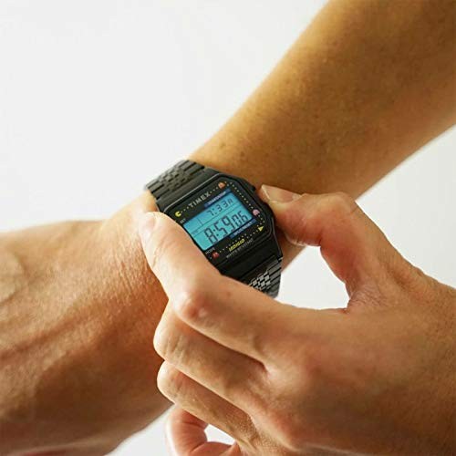 Timex X Pacman T80 Digital Stainless Steel – Black – TW2U32100 Black