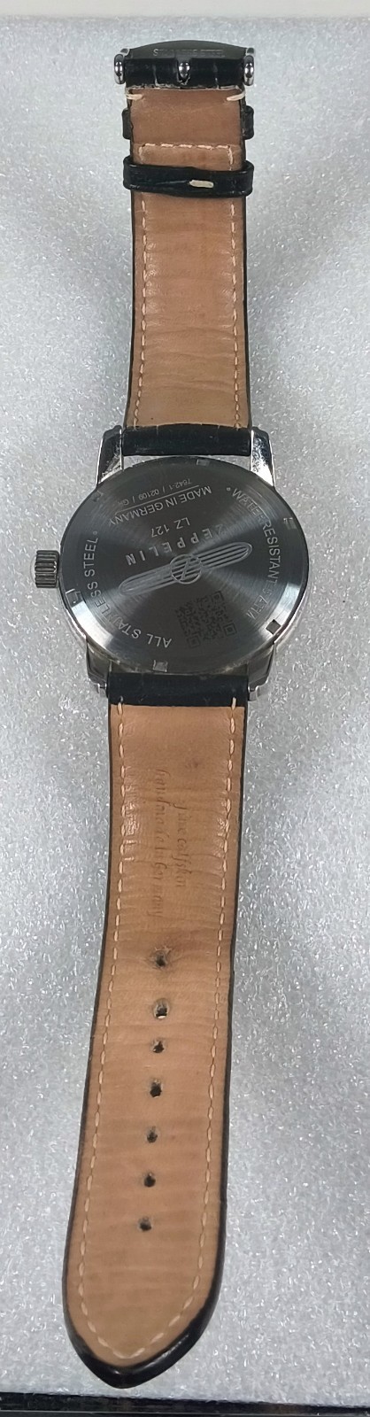 Zeppelin GRAF 42mm GMT White Dial SS Case German Quartz Men’s Watch LZ127