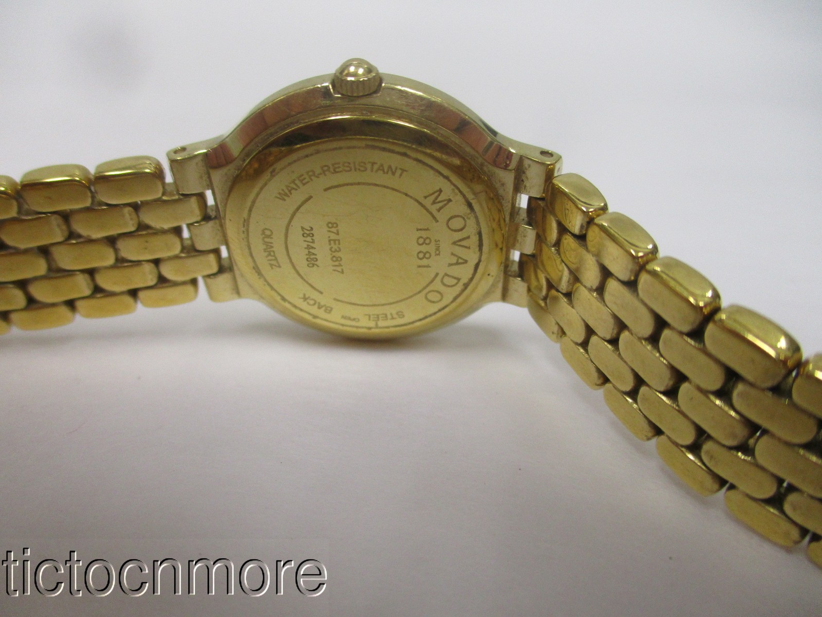 RETRO CLASSIC MUSEUM MOVADO CERTA BRACELET WATCH WORKS GOLDEN DIAL 87.e3.817