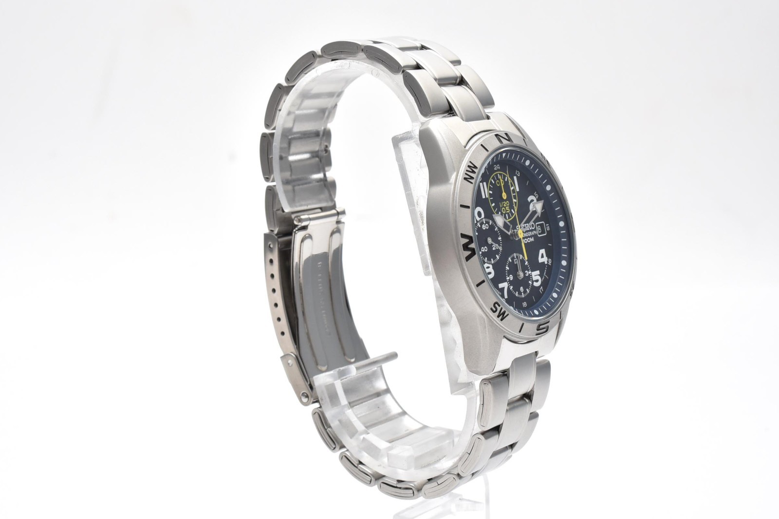 [MINT/BOX] Seiko 7T92-0DX0 Chronograph Blue Dial 38mm Quartz Men’s Watch JAPAN