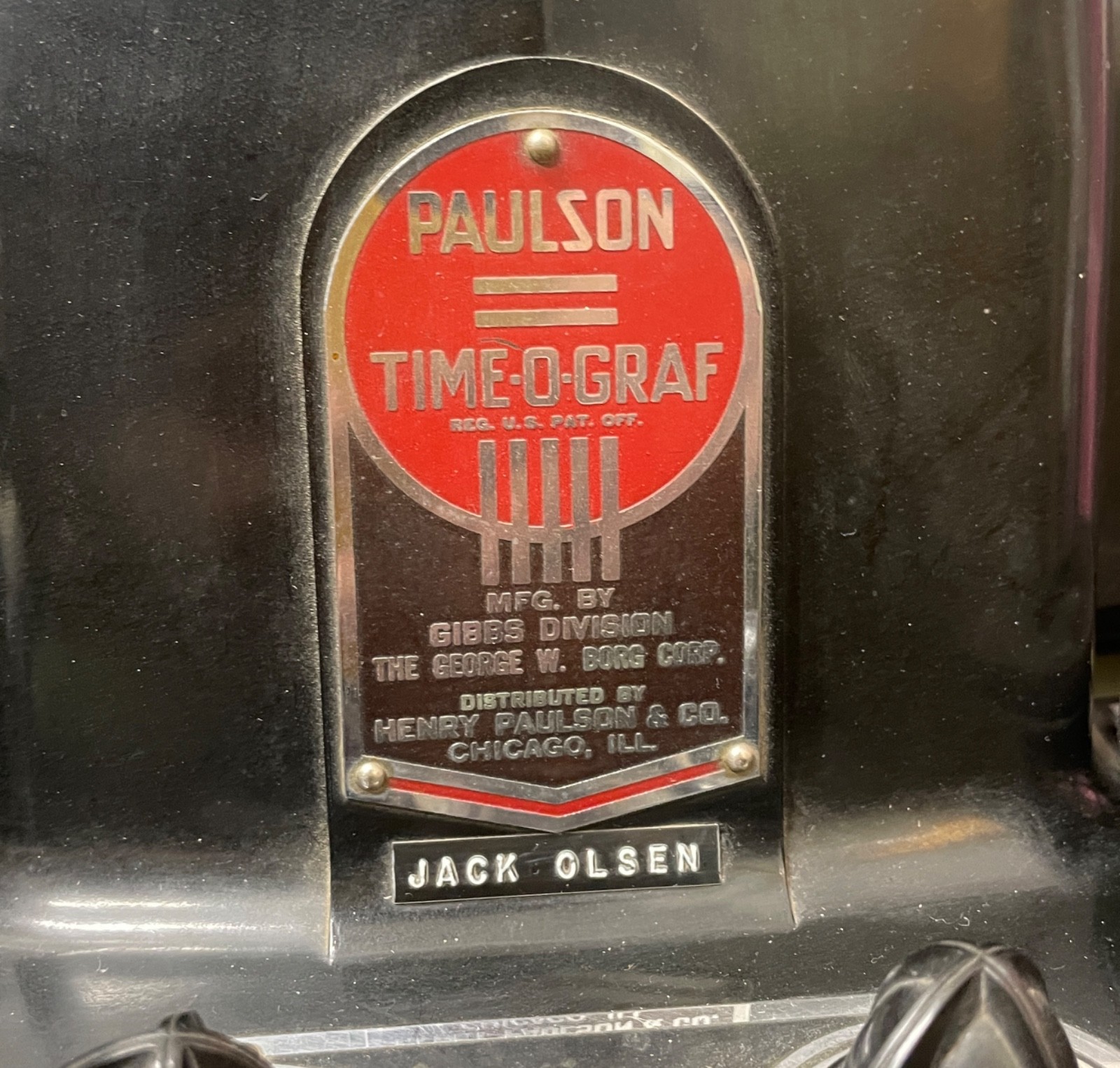 1949 Postwar Borg Paulson TIME-O-GRAF Timegrapher Machine Watchmaker Antique