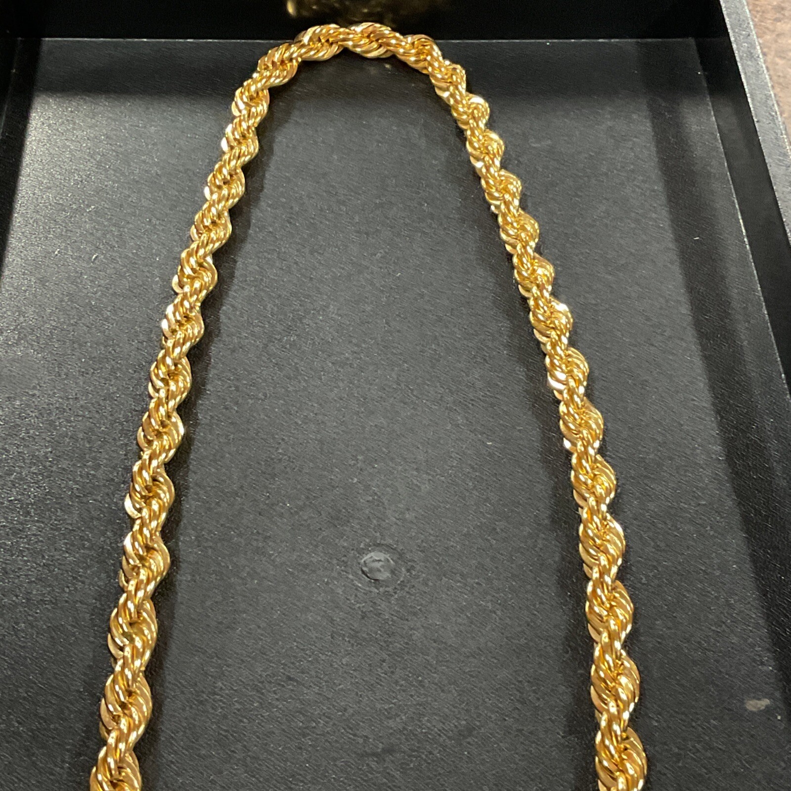 Napier Chunky Gold Tone Rope Necklace 30in 8mm