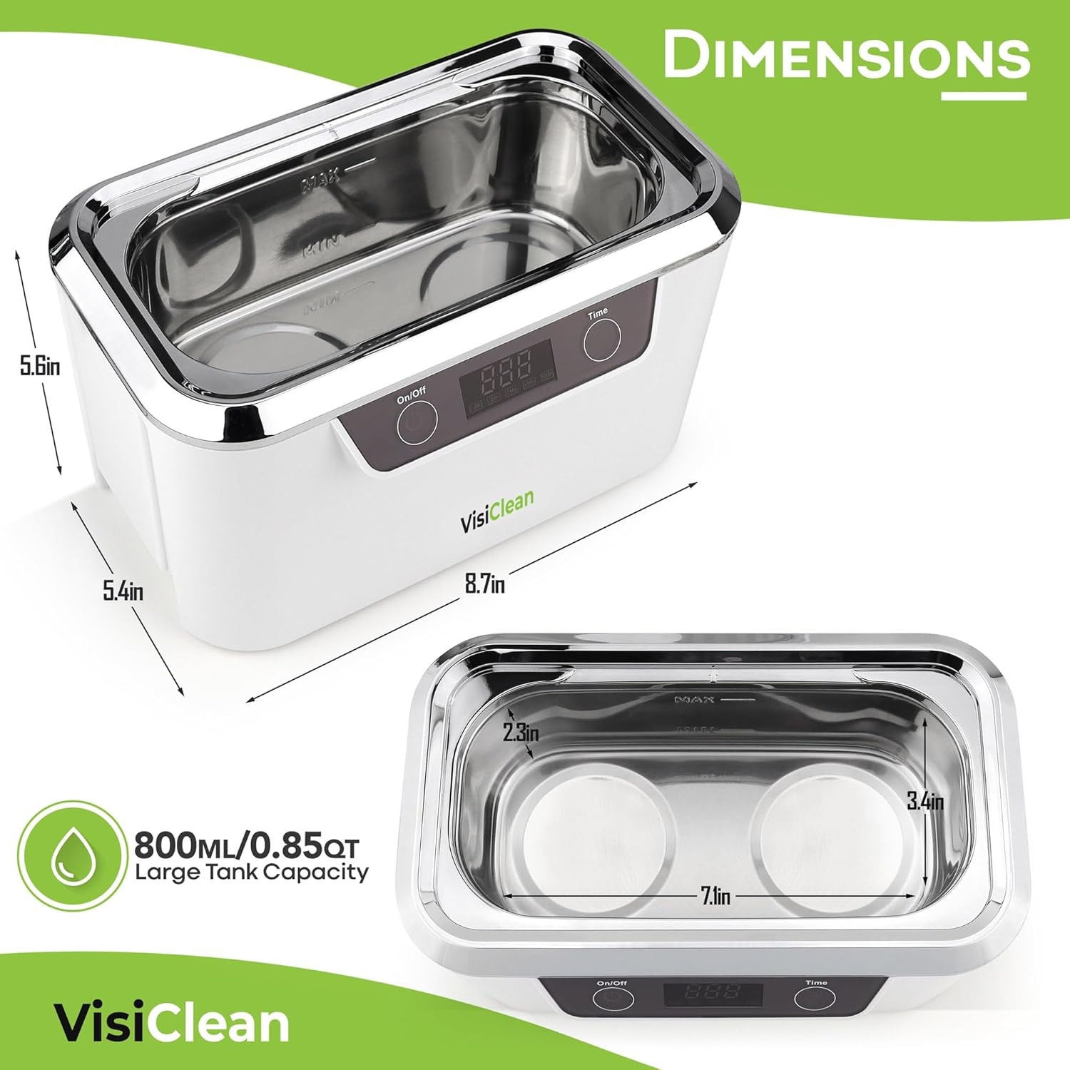 Ultrasonic Cleaner, Professional Ultrasonic Jewelry Cleaner for Diamond Ring, Si
