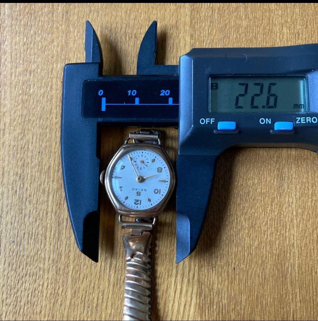 Rare SEIKO Seikosha Model 8 14K Working Small Seconds Watch with S Mark