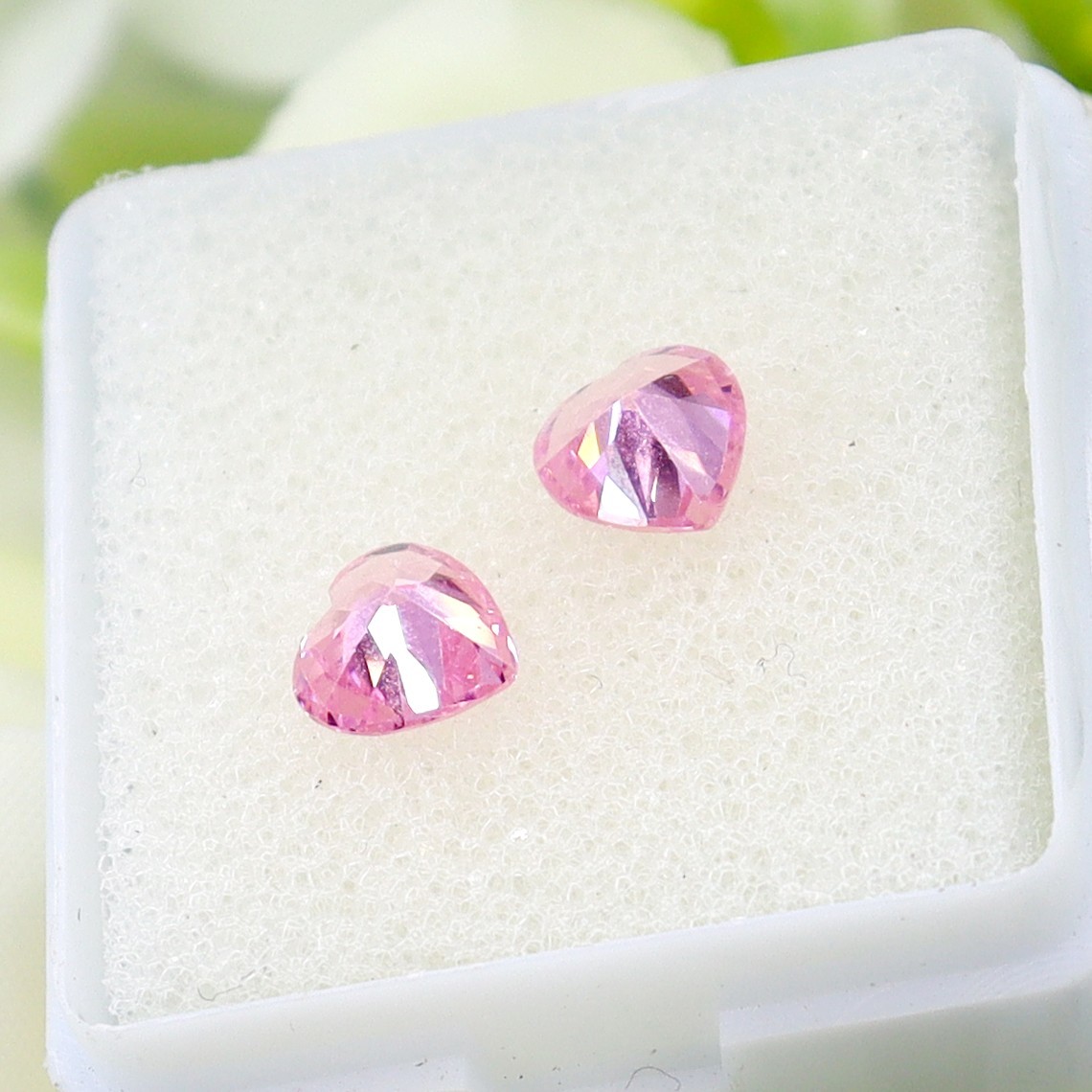 Natural SAPPHIRE Pink Lot Of 2 Pcs Heart Shape CERTIFIED Loose Gemstone 7.75 Ct