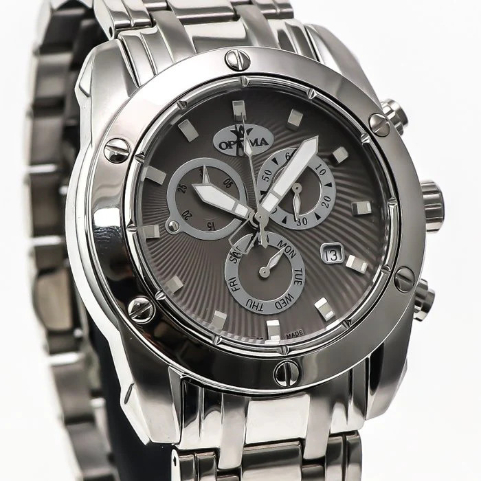Optima – Swiss Chronograph – OSC293-SS-2 Swiss Quartz 45 mm OSC293 50 m (5 ATM