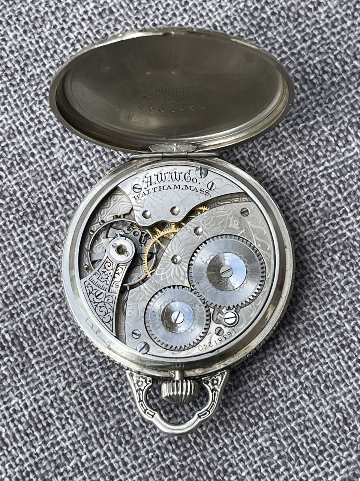 1907 Waltham Model 1894 Pocket Watch 14k Gold Filled Tivoli Ornate Case Runs