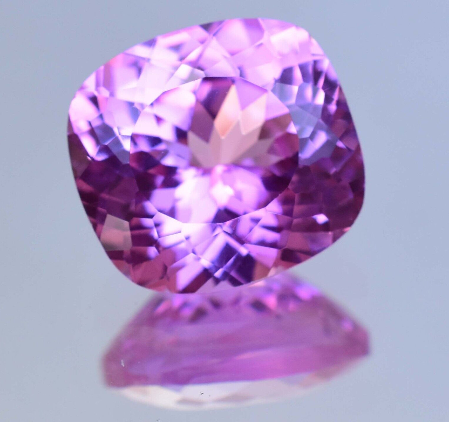 Flawless 21.25 Ct Natural Mogok Pink Ruby Cushion Cut Certified Loose Gemstone