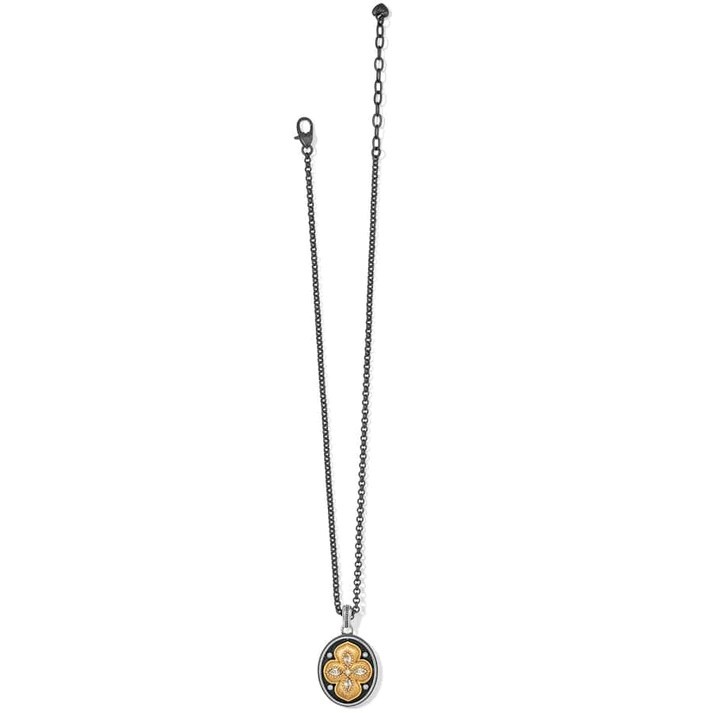 Brighton MONARCH DREAM Black Gold Silver Crystal Pendant Necklace MSRP $78 NWT
