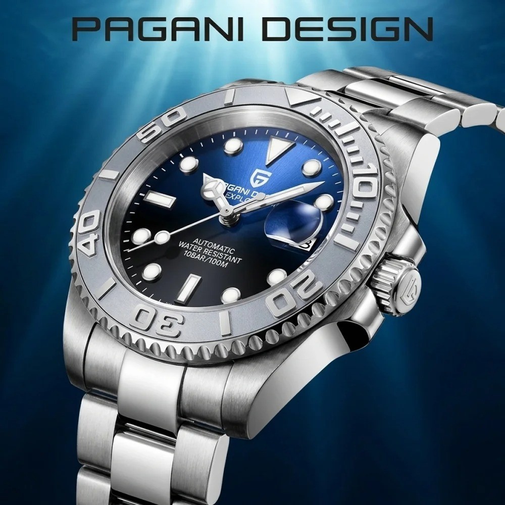 PAGANI DESIGN PD-1651 Luxury Automatic V3 Mechanical StainlessSteel Men’s Watch