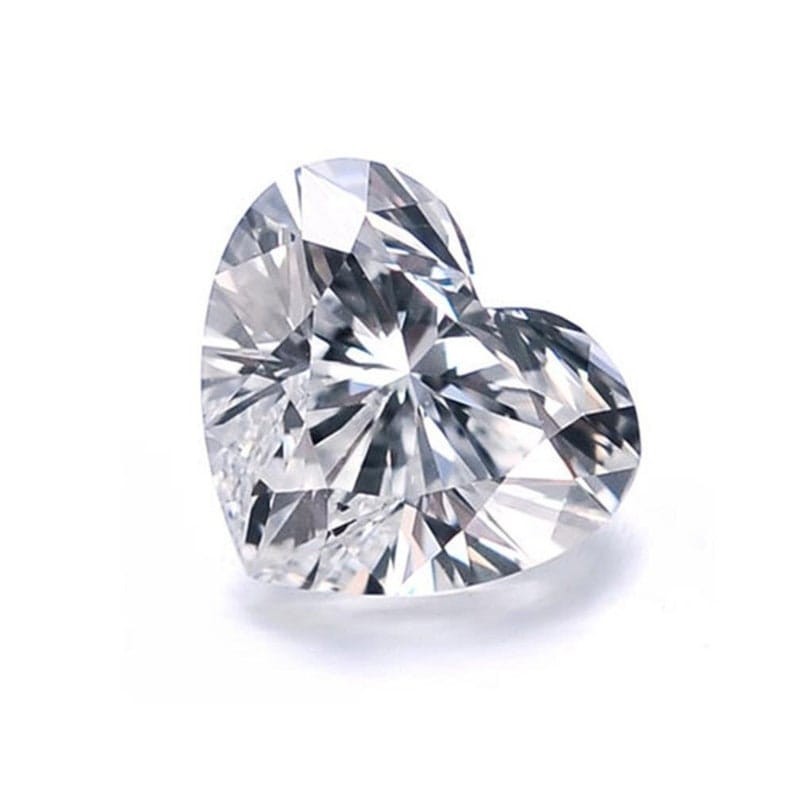 CERTIFIED 3.10 Ct Natural gray Diamond heart Cut LOOSE VVS1/ 9.5 mm