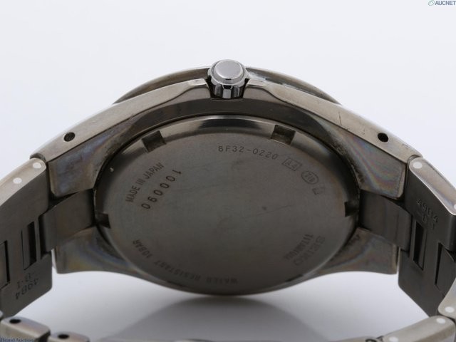 Vintage SEIKO Perpetual Calendar 8F32-0220 Titanium Quartz Men’s Watch
