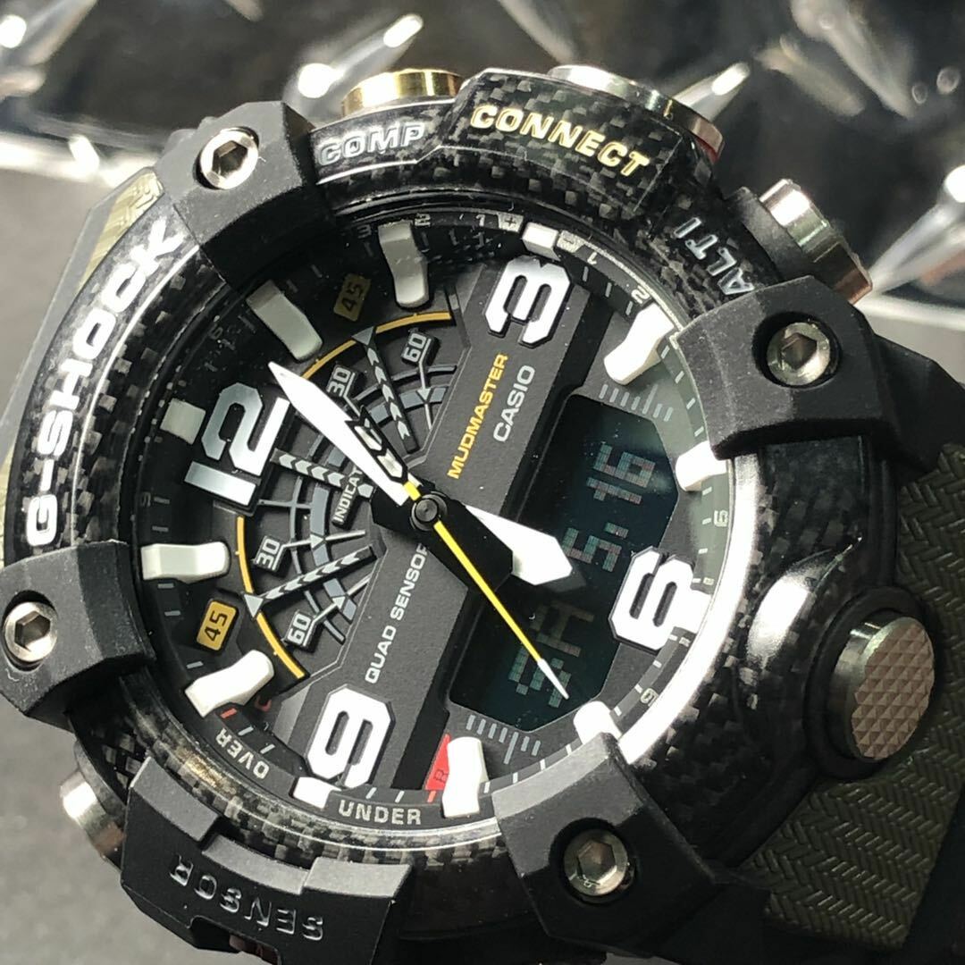 CASIO G-SHOCK GG-B100-1A3 MUDMASTER x CARBON QUAD SENSOR WATCH ARMY GREENxBLACK