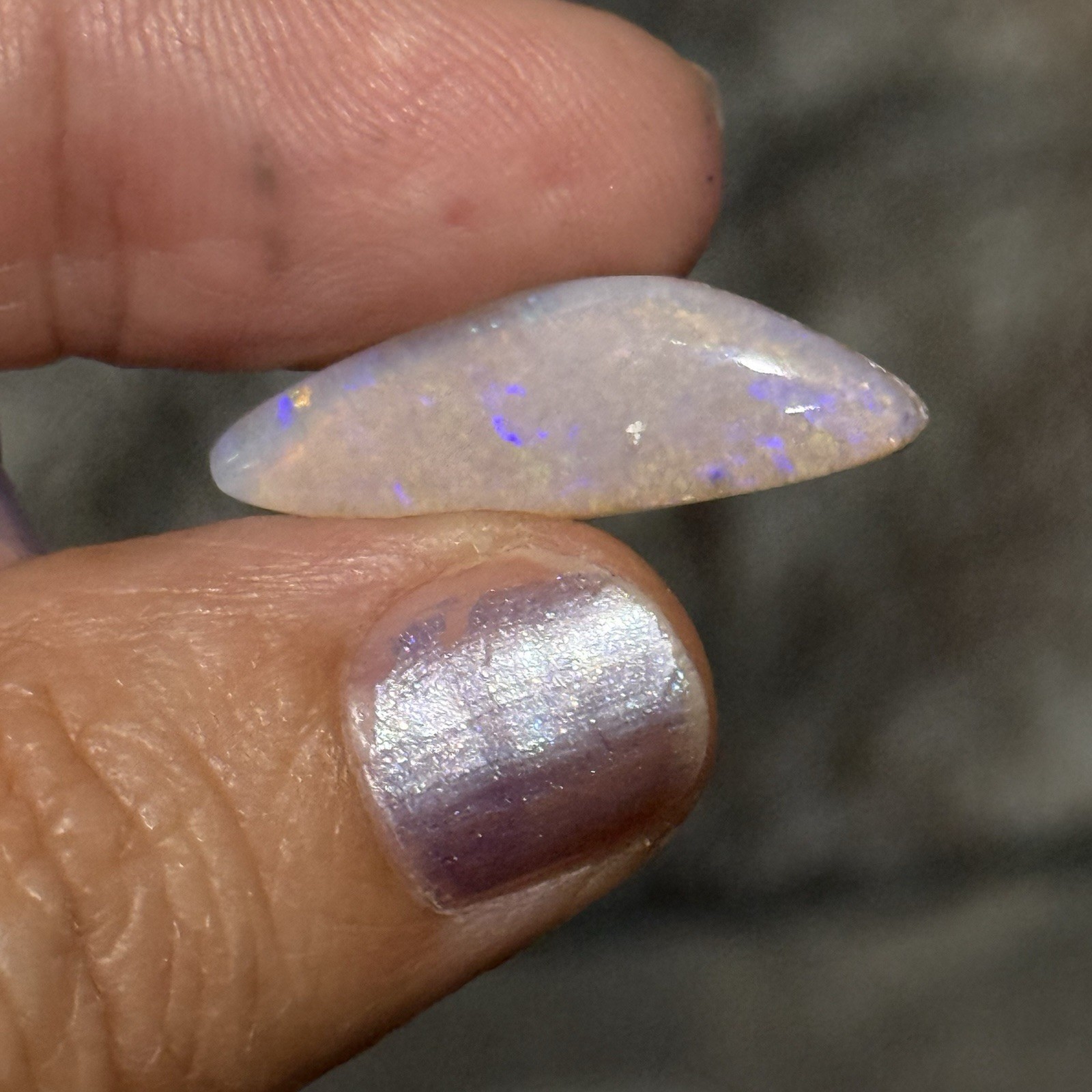 6.2ct 25.8×8.5×4.7mm Fine Natural Australian Crystal Pipe Opal Cabochon Gem