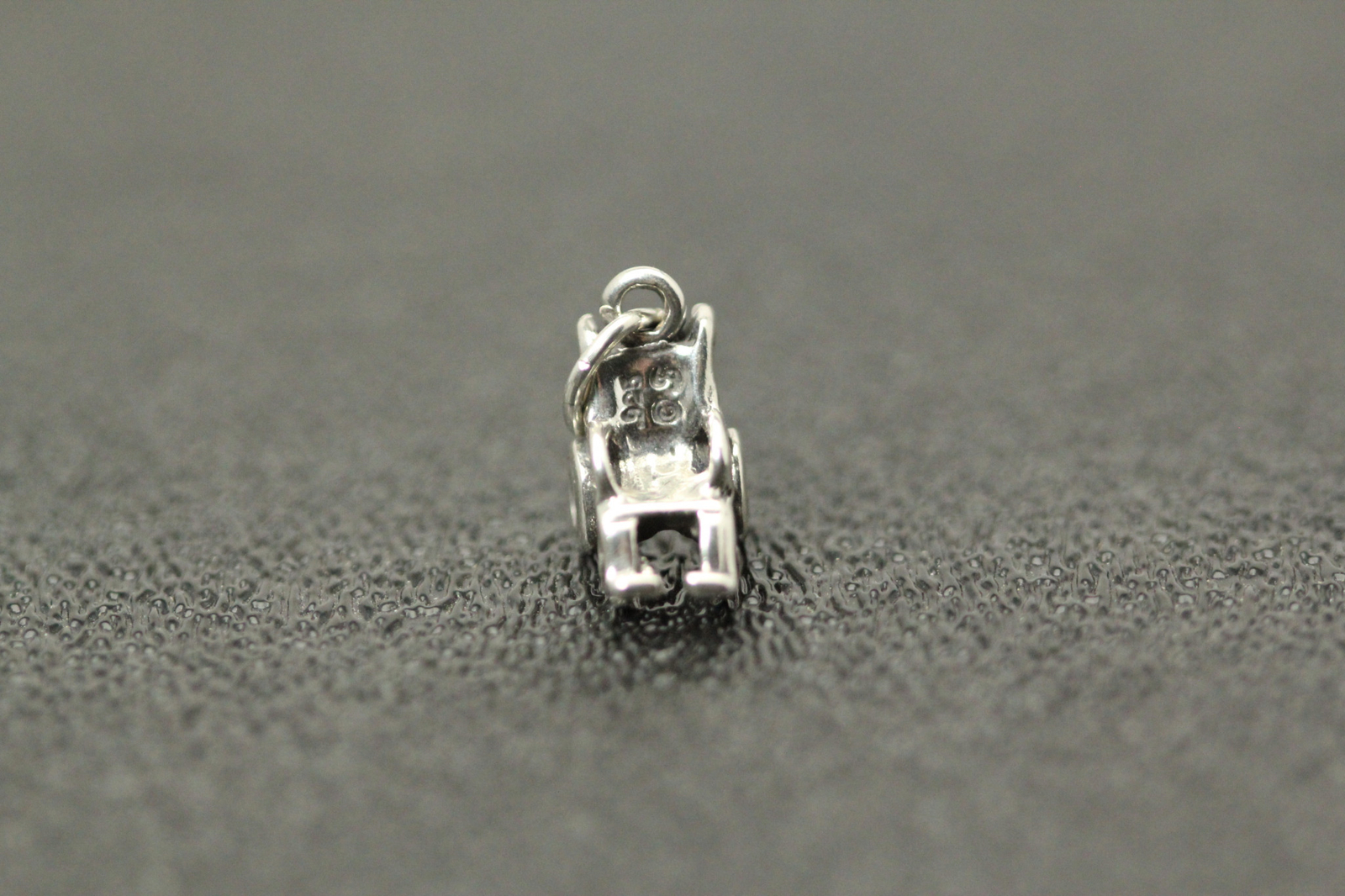 925 Sterling Silver 3D Wheelchair Charm/Pendant 1.5 Grams (PEN9300)