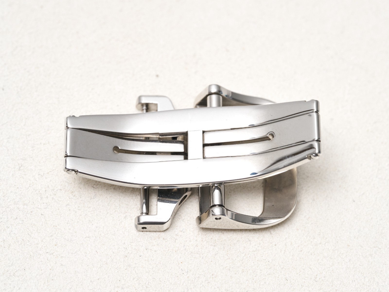 JLC 20mm Deployment Buckle Clasp Steel Double Fold Over Pin Buckle