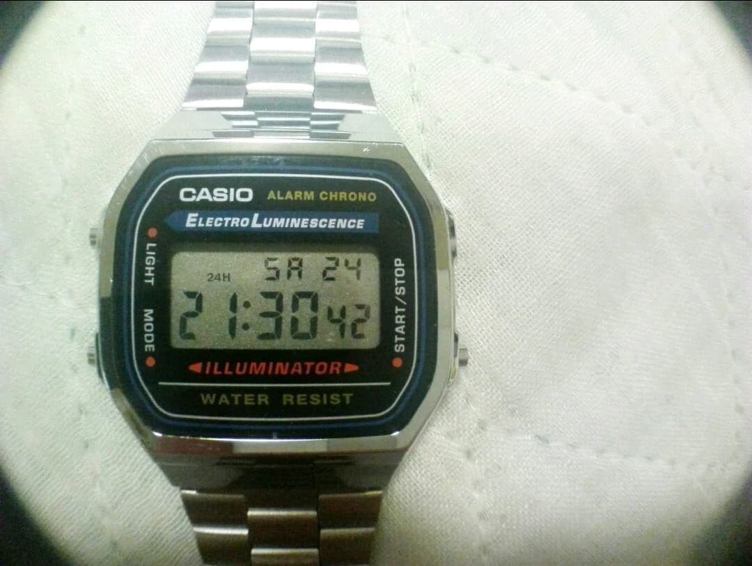 CASIO Digital Electroluminescent Watch A168