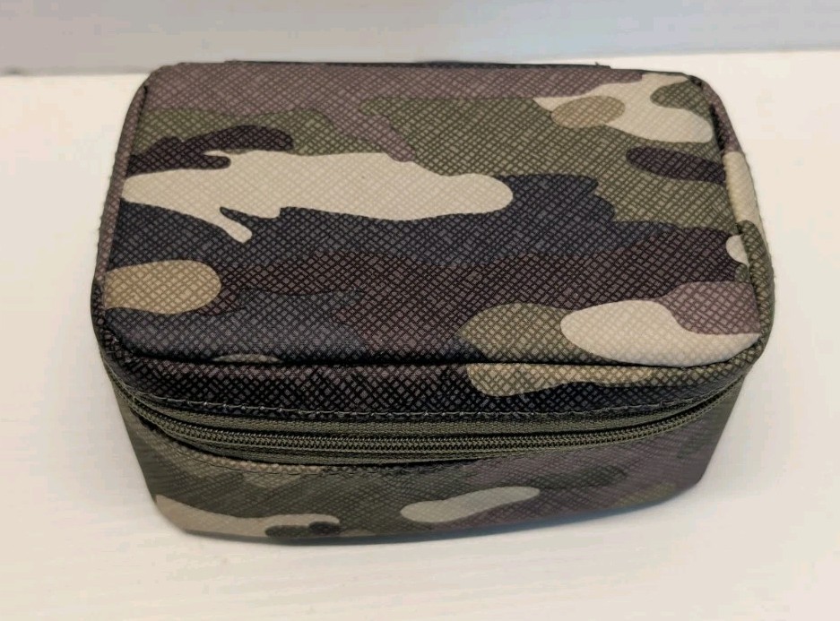 Thirty One Jewelry Case Organizer In Camouflage Green NWOT