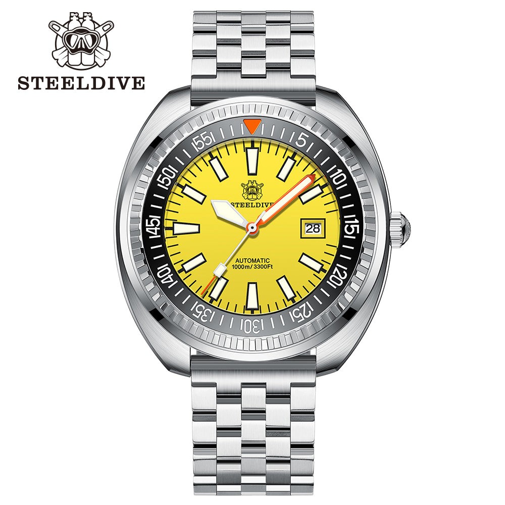 STEELDIVE SD1983 Mens 49mm 1000M Automatic Dive Watch NH35 Steel