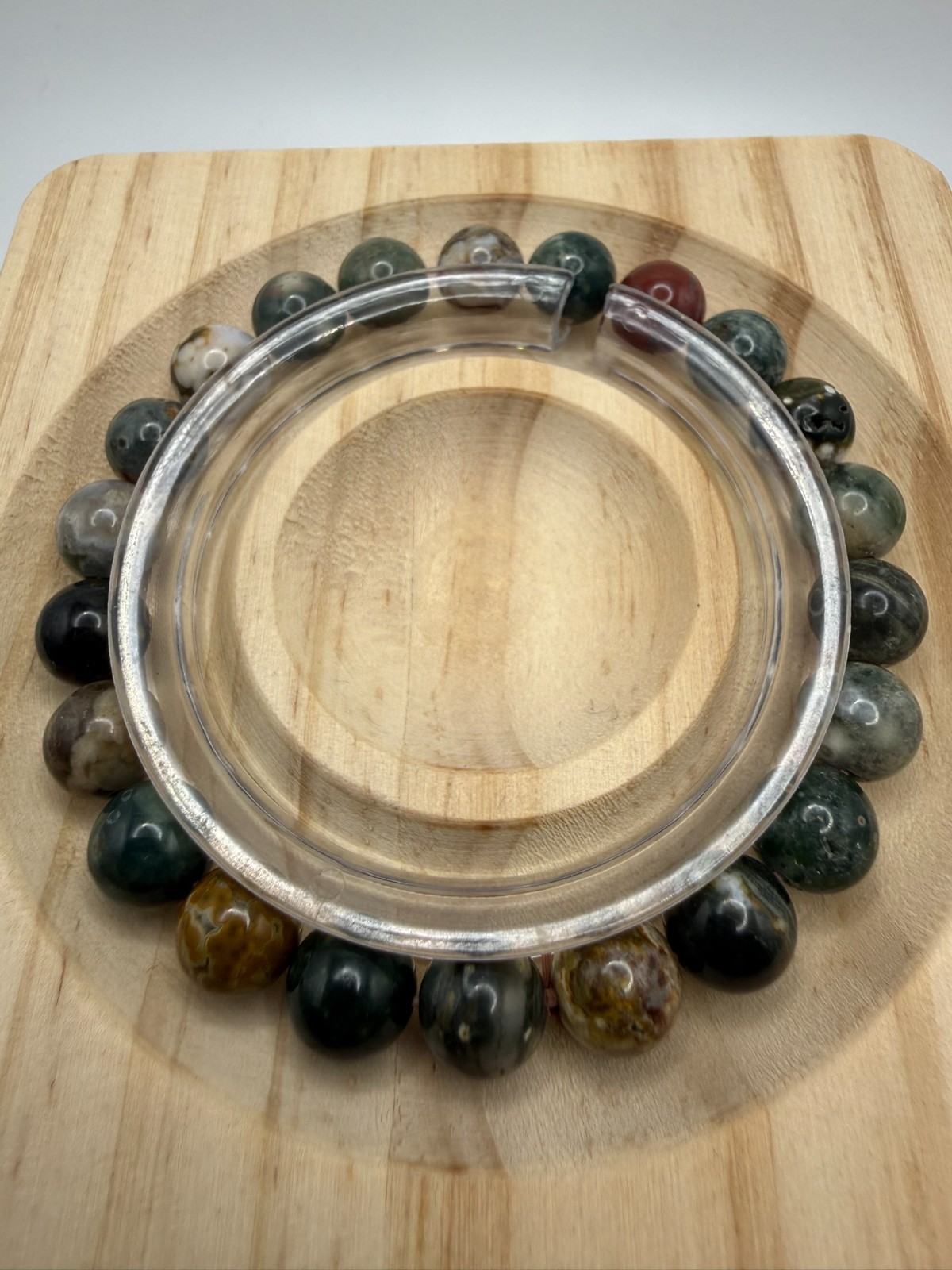 Natural Moss Agate – 8mm – A12-1722