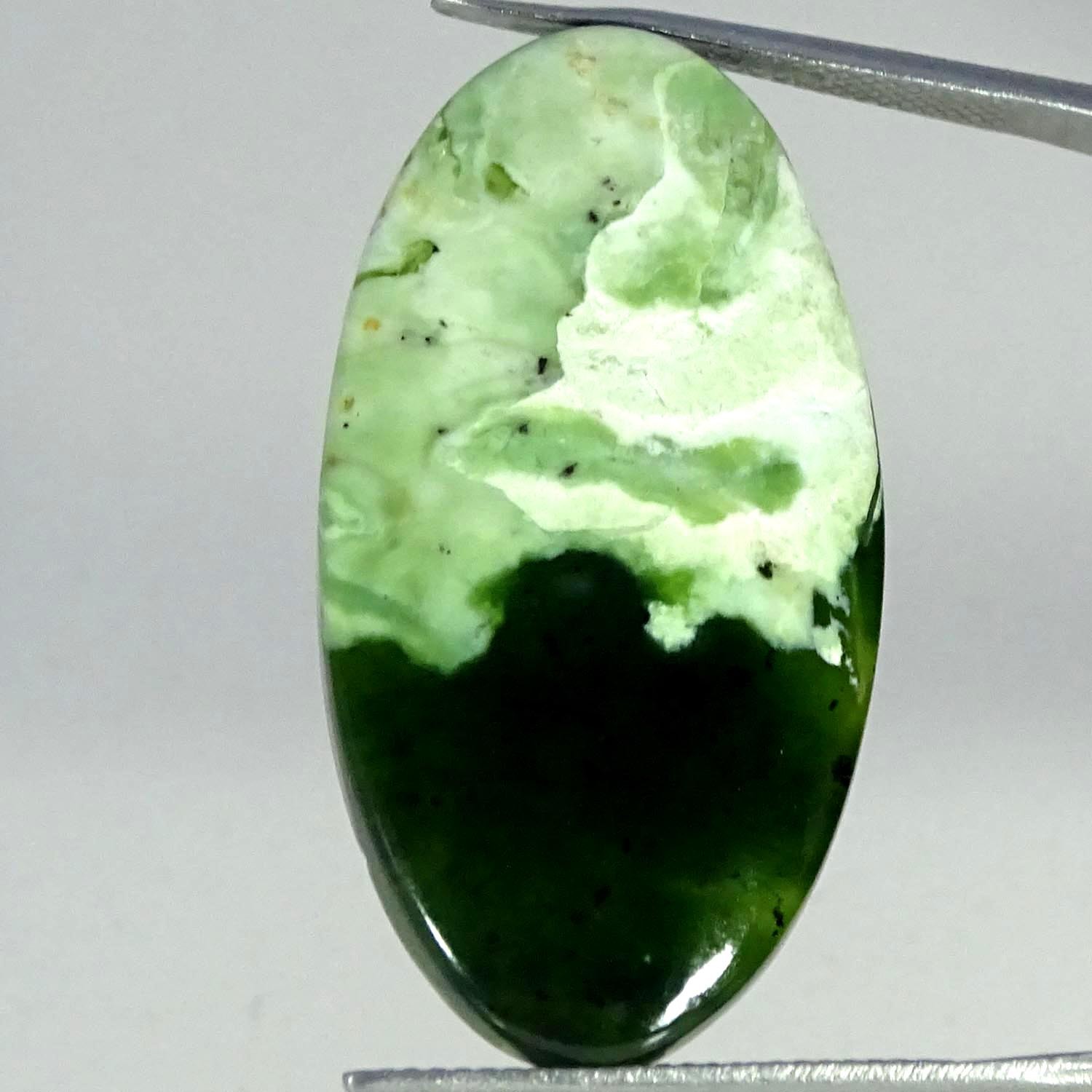 25.60Cts Natural Chrome Chalcedony Oval Cabochon Gemstone 19X36X5MM