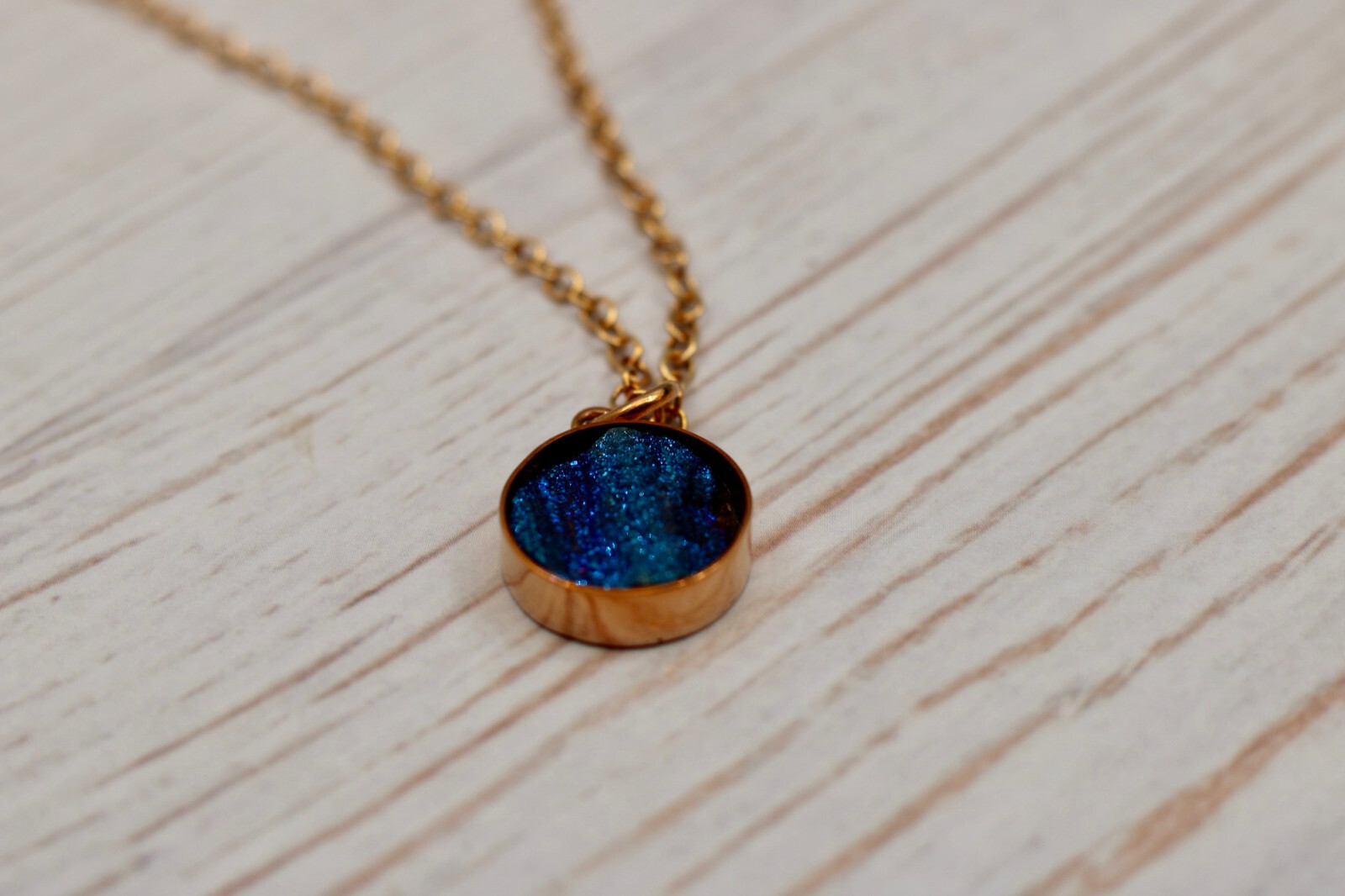 Blue Drusy Quartz & Bronze Pendant Necklace – Roost | Aureus + Argent Overstock