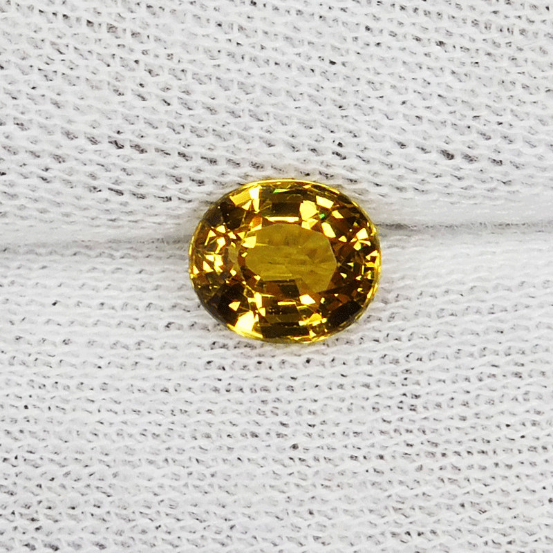1.04 Cts Massive Luster “Yellowish Green” Natural Mali Garnet – Oval….!!!!!