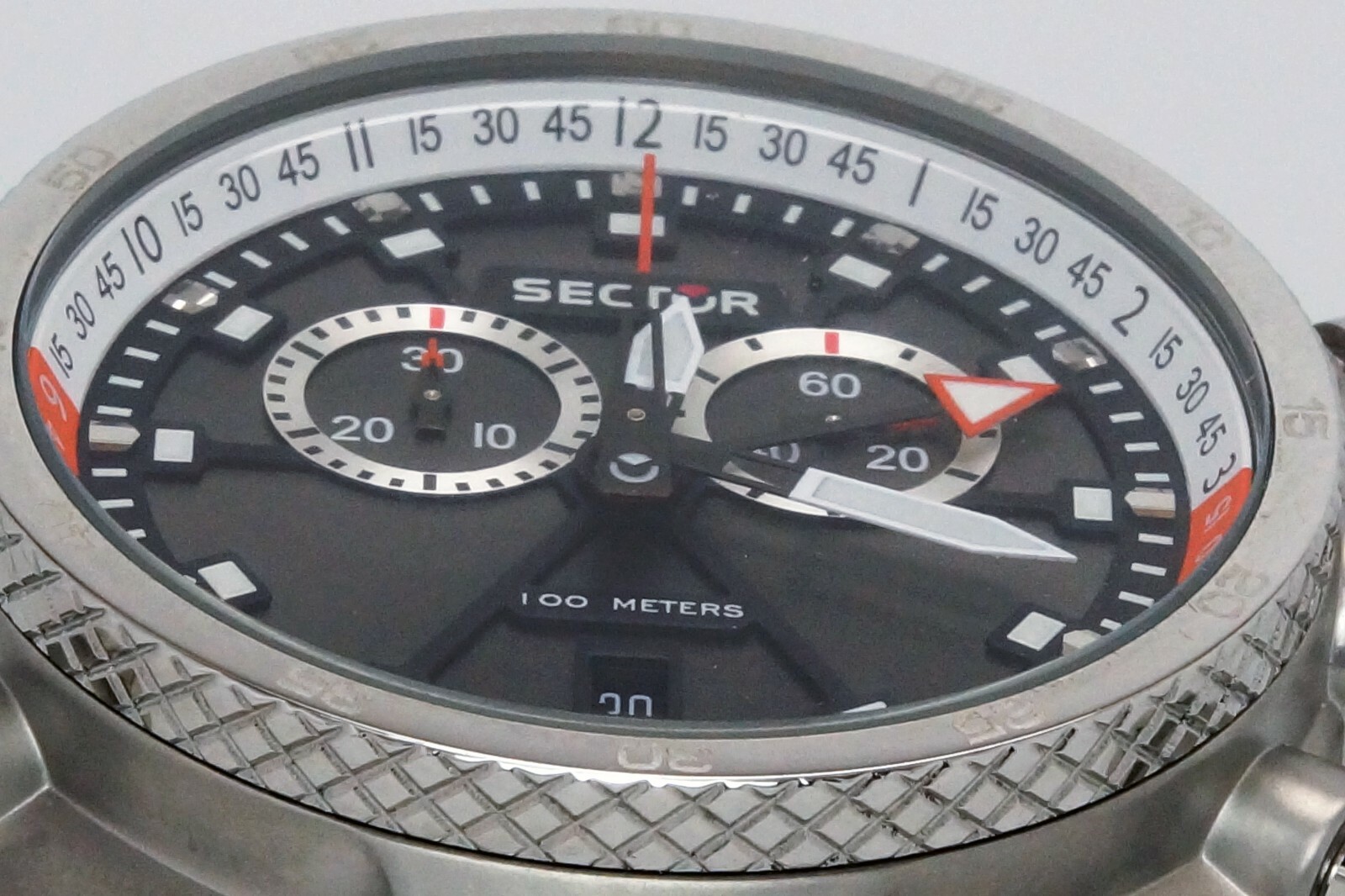 NEW SECTOR R3271695125 SWISS ALARM CHRONOGRAPH STEEL SPORT WATCH ANALOG QUARTZ