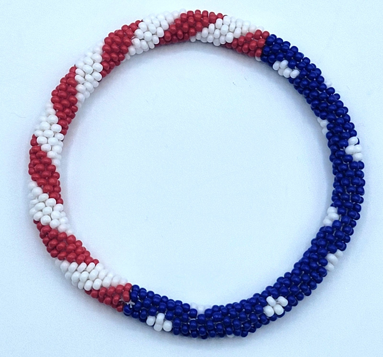 6 PCS NEPAL Glass Seed Bead Handmade Beaded Crochet Roll On Bracelets-Jewelry