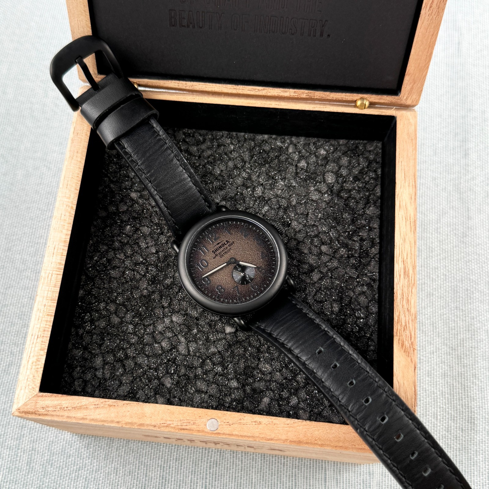 Shinola Runwell Watch 41mm Black Dial Argonite 1069 Men’s Watch S0120273232
