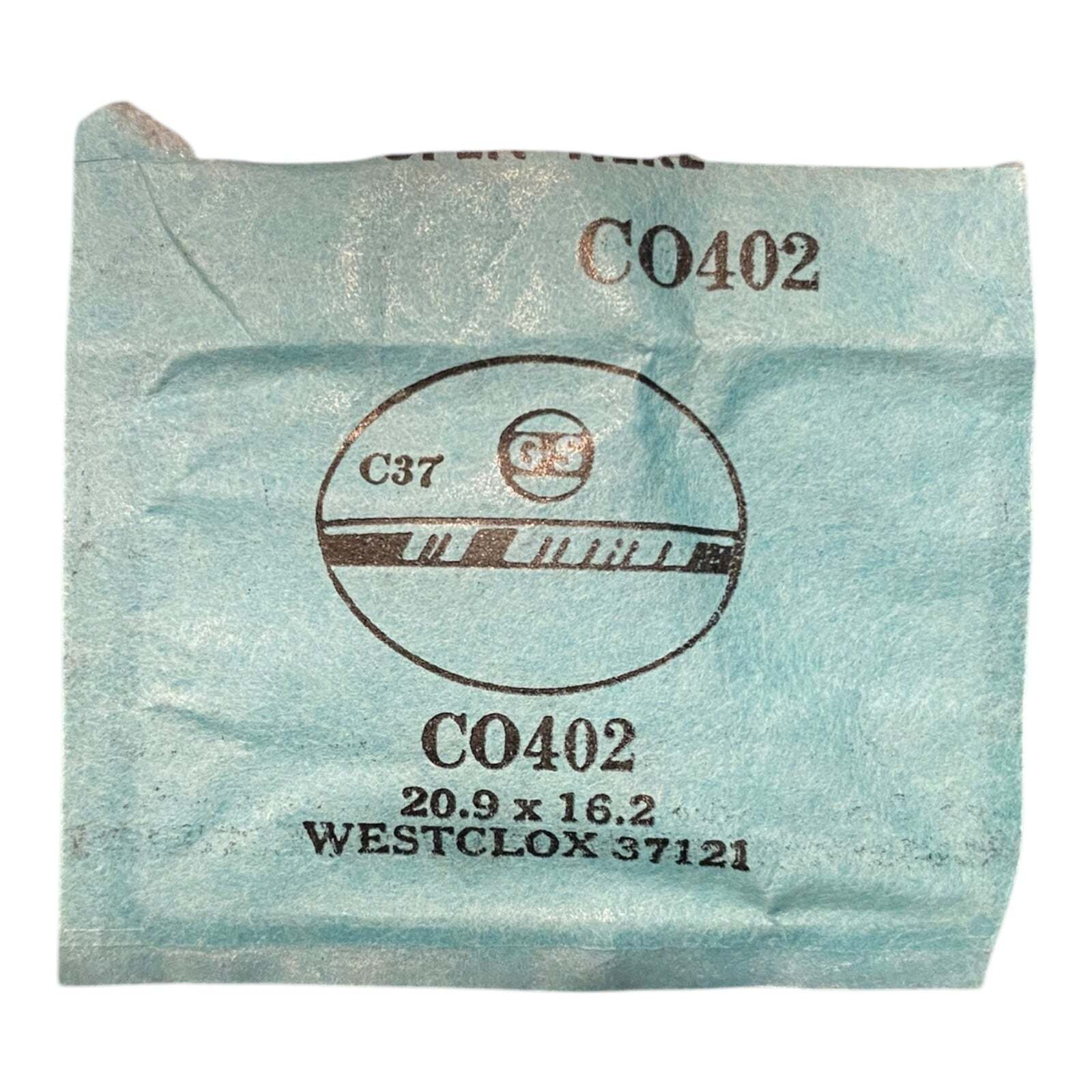 Germanow-Simon Mach (GS) CO402 Watch Crystal 20.9×16.2 NOS Part Flexo Westclox