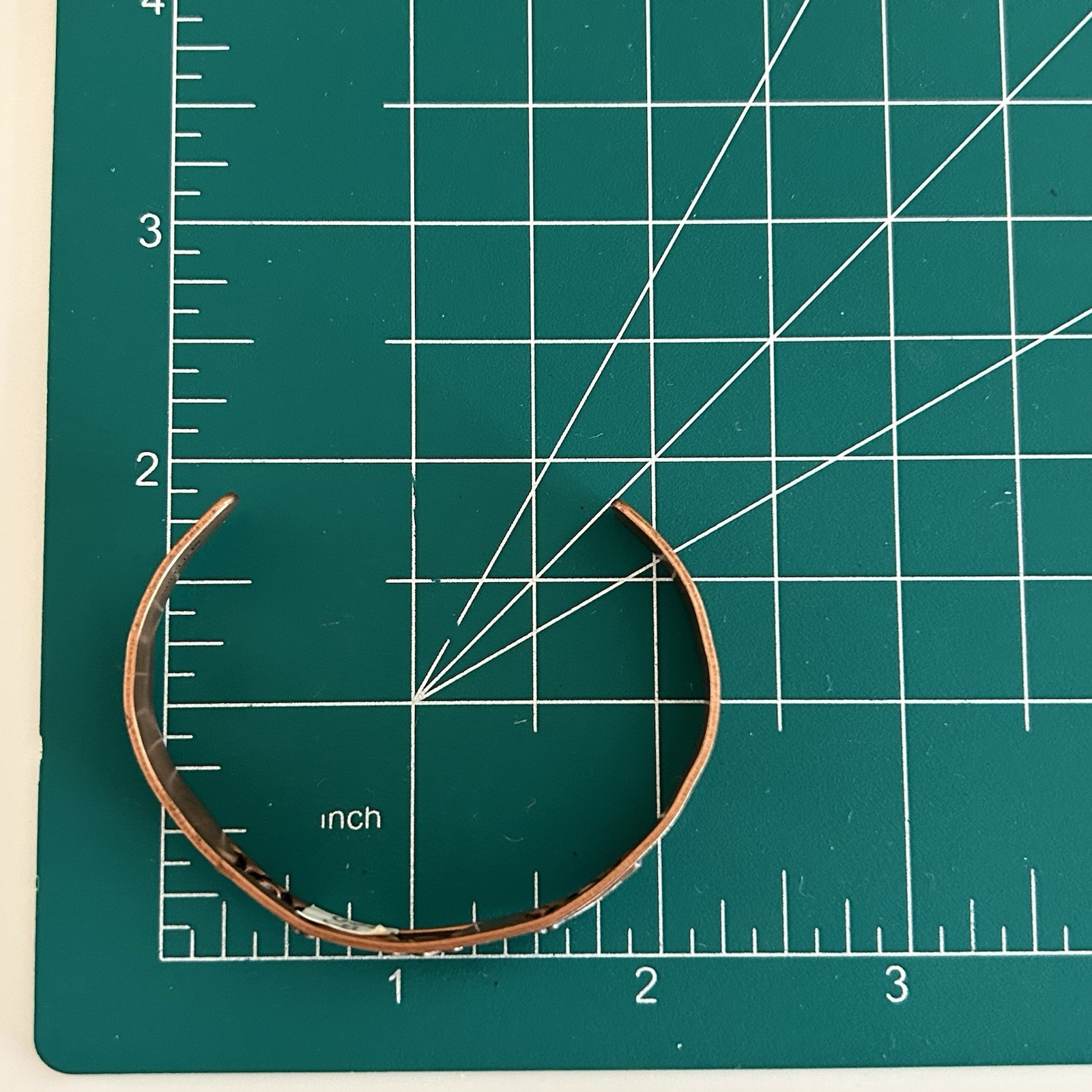 Vintage Copper Wheeler Manufacturing Co Southwest Cuff Bracelet