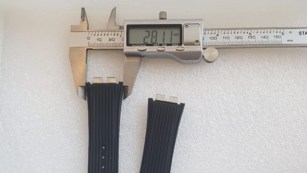 OEM Hublot Big Bang Unico 45mm 28mm x 22mm Black Premium Rubber Watch Strap