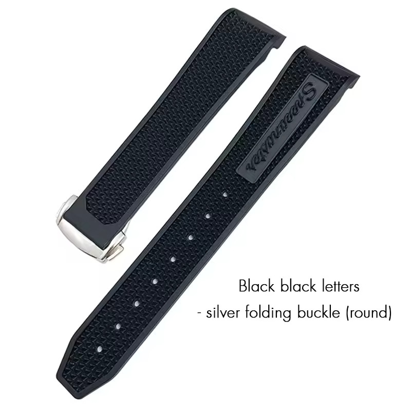 18mm 19mm 20mm 21mm Rubber Watch Band Strap Fits Omega Speedmaster MoonSwatch