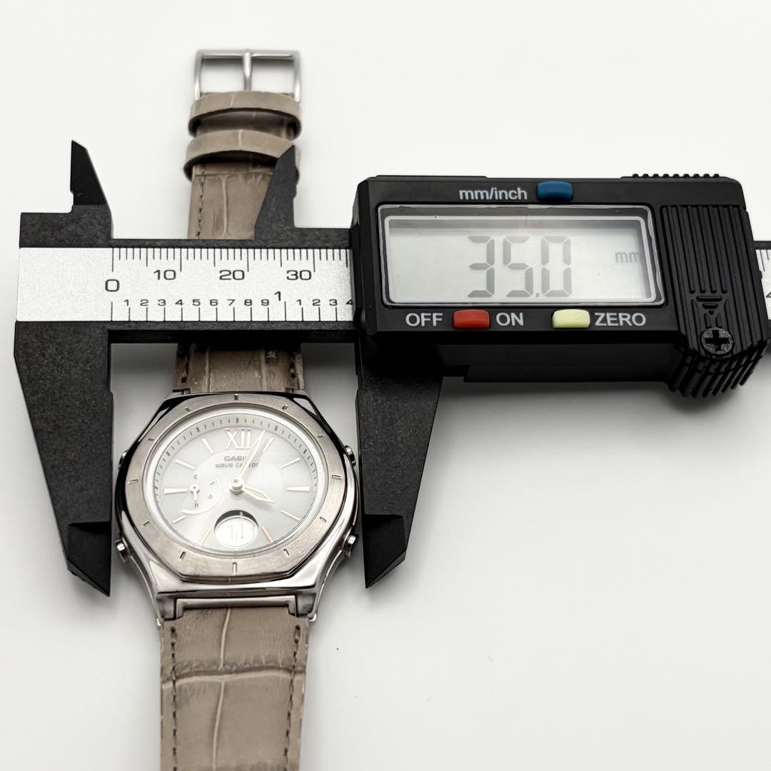 Casio Wave Ceptor 5145 Tough Solar Radio Controlled Ladies Watch Leather Band