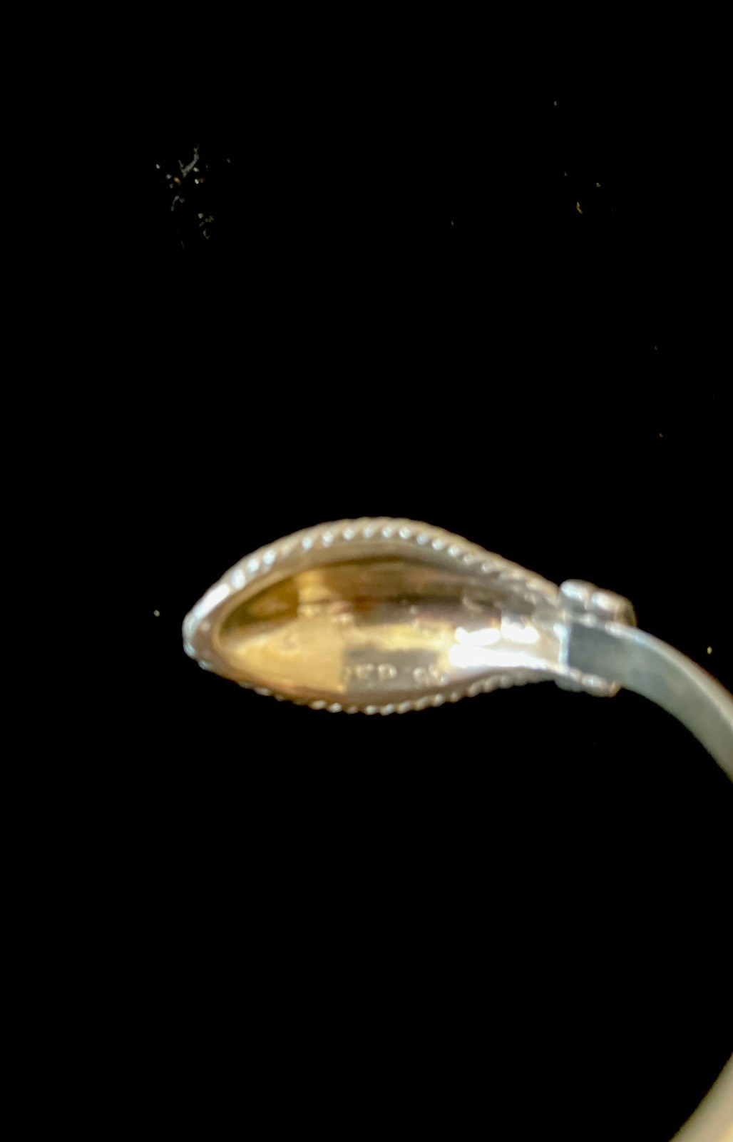 Artisan Sterling Silver Cuff Bracelet With Decorative Finial at Each Open End.