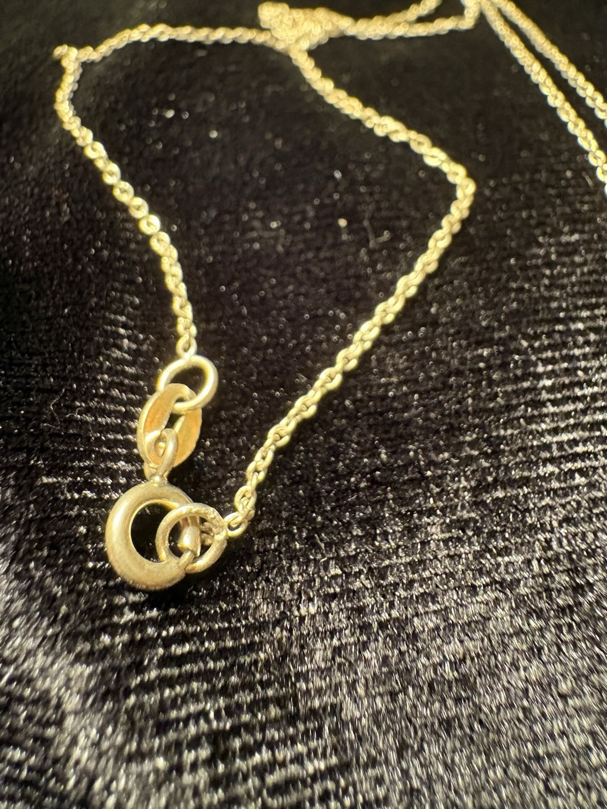 Sterling Silver Necklace Features A Pear Shaped Green Briolette Pendent 20 Inch