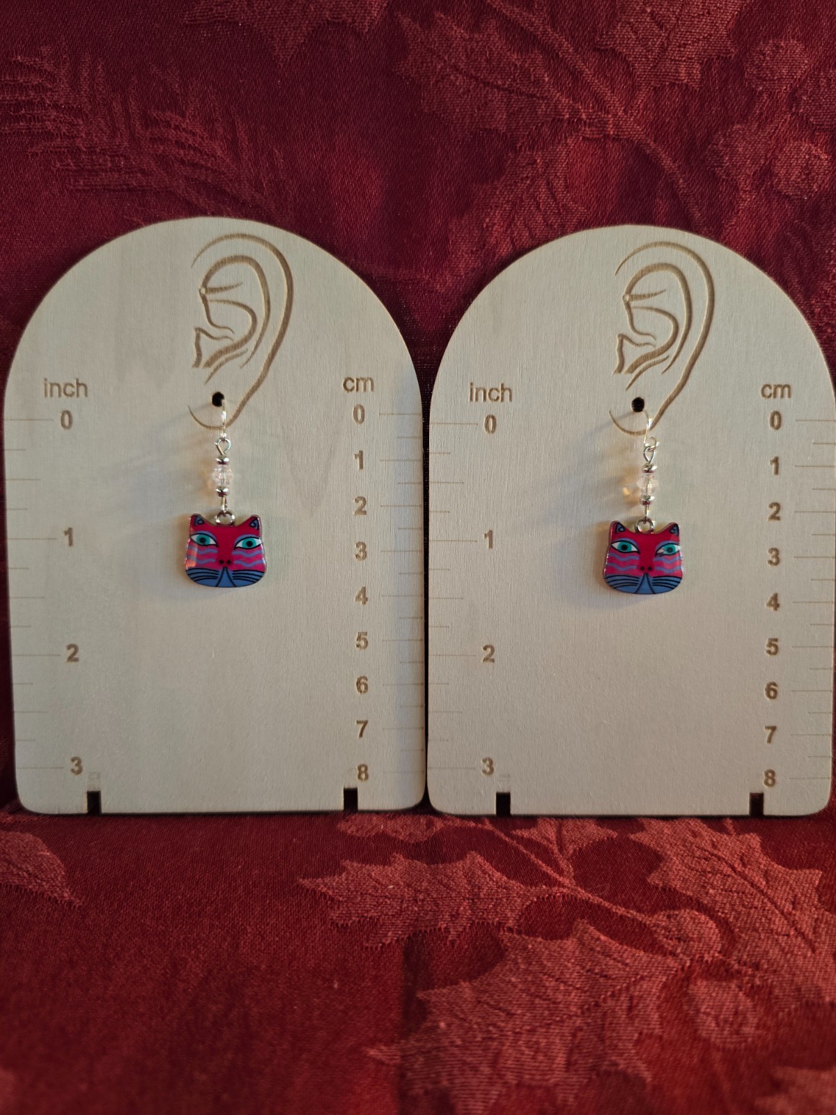 Charm Earrings 925 Sterling Silver Wire With Dogs & Cat Charms Check Them Out!