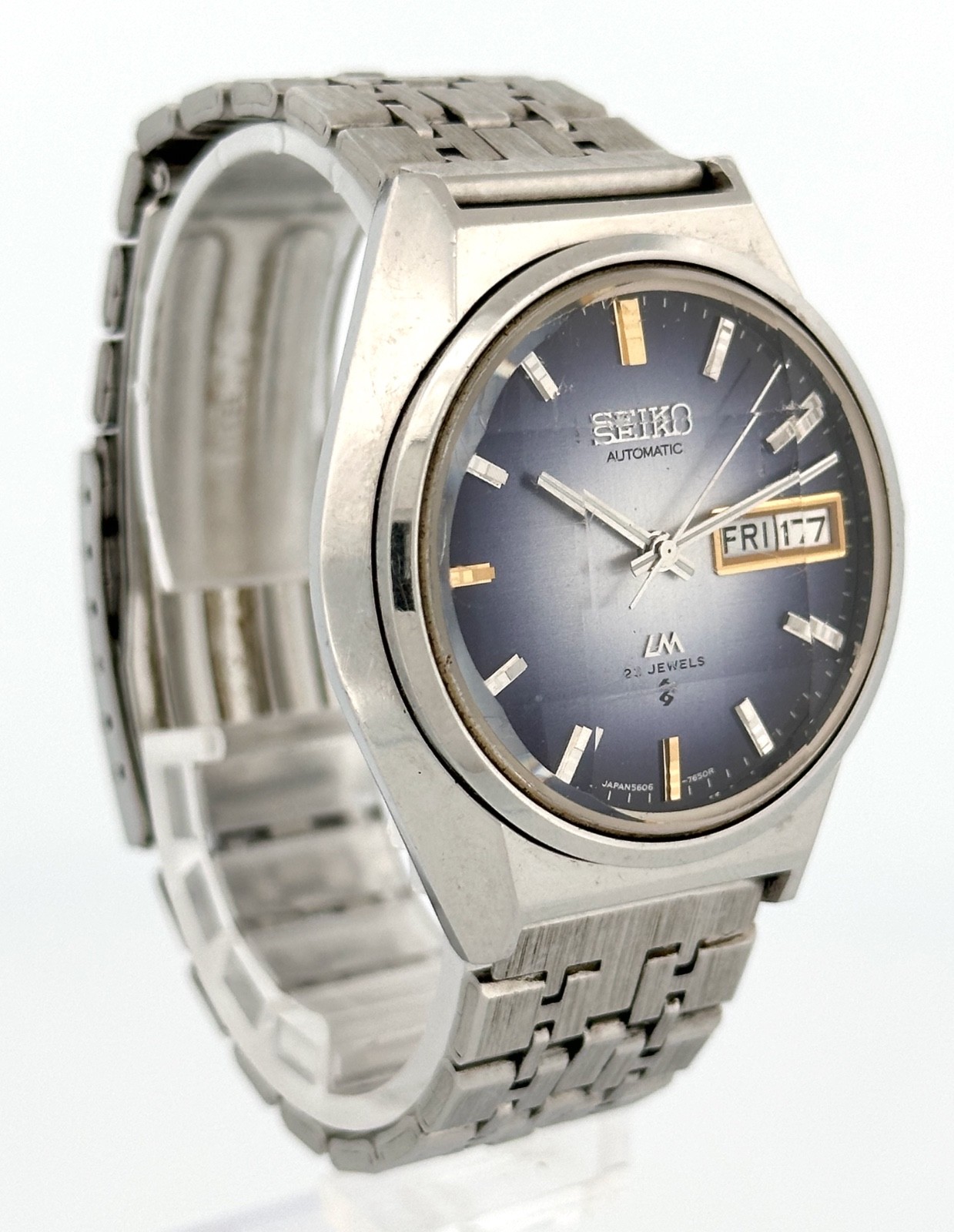 Seiko Lord Matic 5606-7310 Automatic Blue Gradient Dial AS-IS Repair