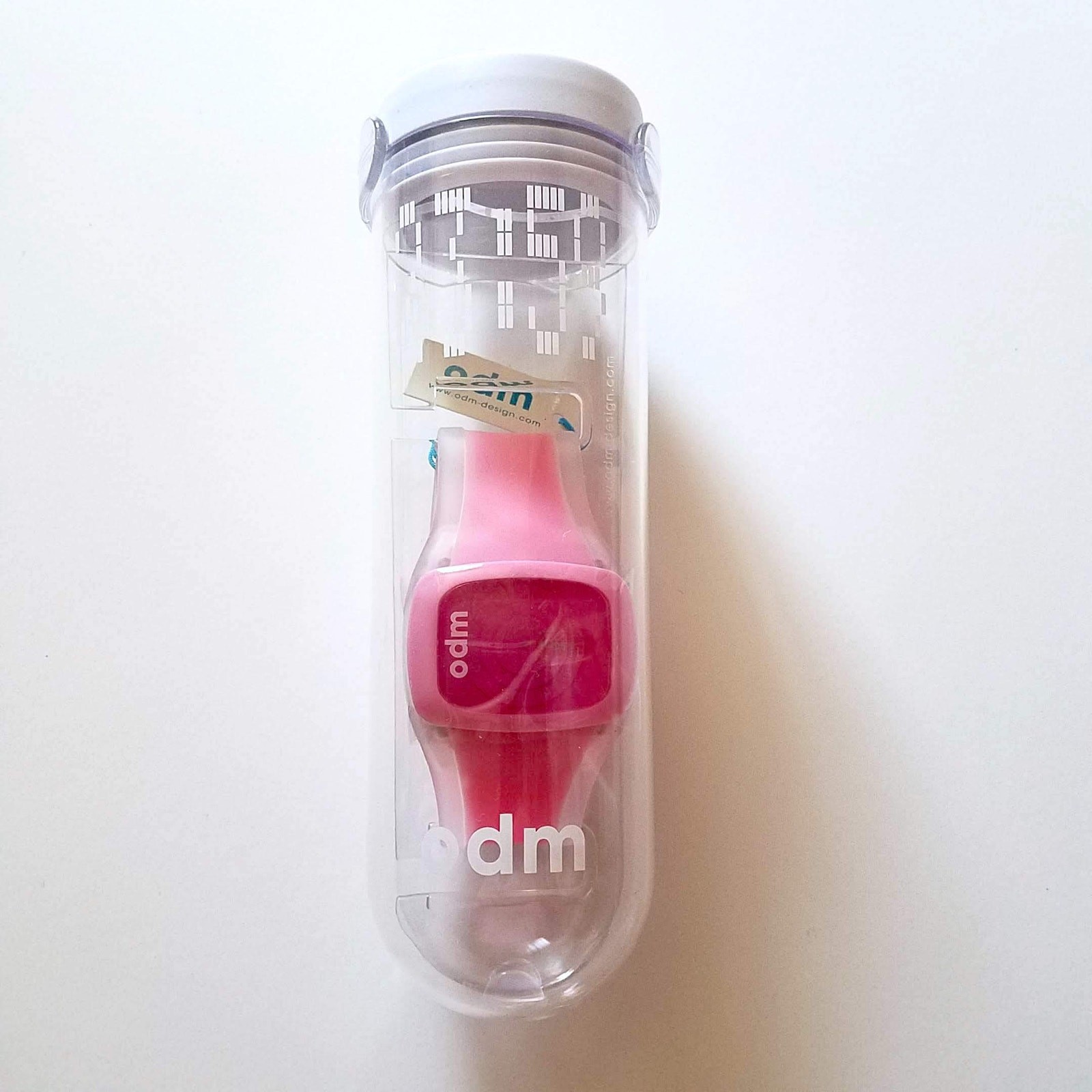 o.d.m. DD100 Let’s Spin Analog Pink Jelly Strap Watch, NWOT Unisex