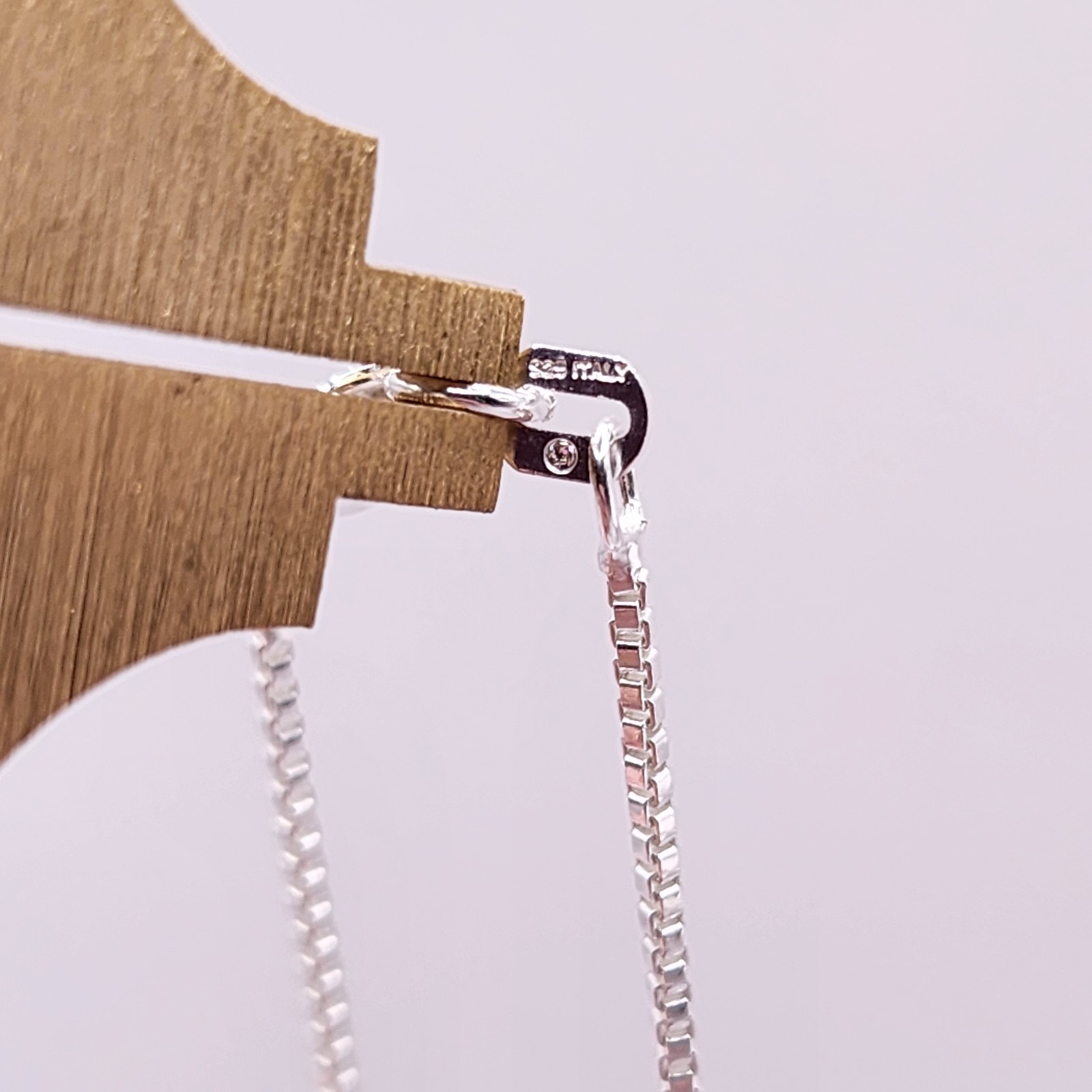 925 NEW Sterling Silver ITALIAN BOX Chain 20″ Length 1mm Width FREE Shipping…